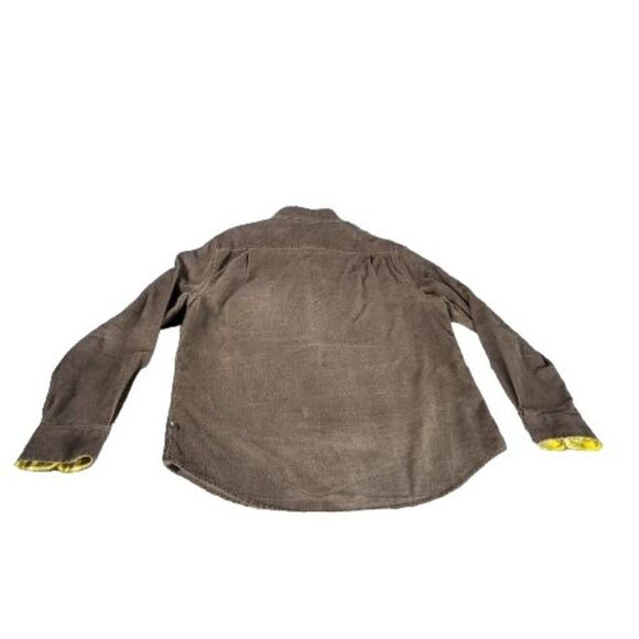 Vintage Nautica Corduroy Button Up Shirt Men Sz L Chocolate Casual Workwear - Picture 7 of 7